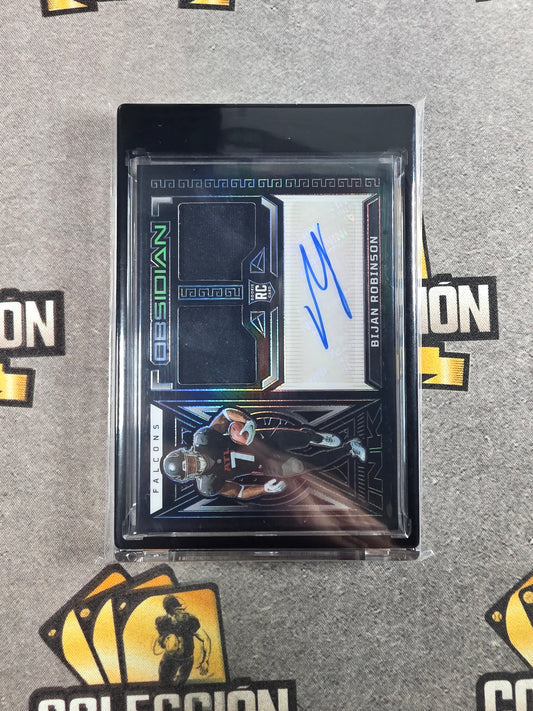 2023 Obsidian Bijan Robinson Rookie Jersey Ink RPA Auto /199 RC