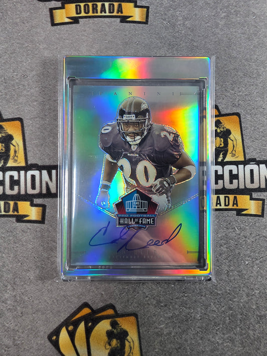 2019 Panini One Ed Reed Hall Of Fame Auto Refractor #ed 50