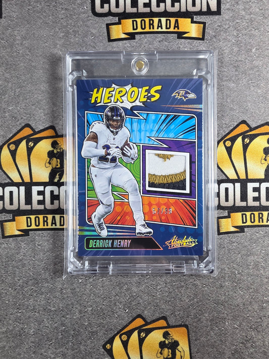 2025 Panini Absolute Heroes Memorabilia Derrick Henry #AHM-DHY /99