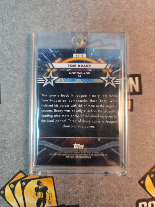2024 Topps Chrome Cosmic Tom Brady Star Command #SC-16 Patriots Blue /99