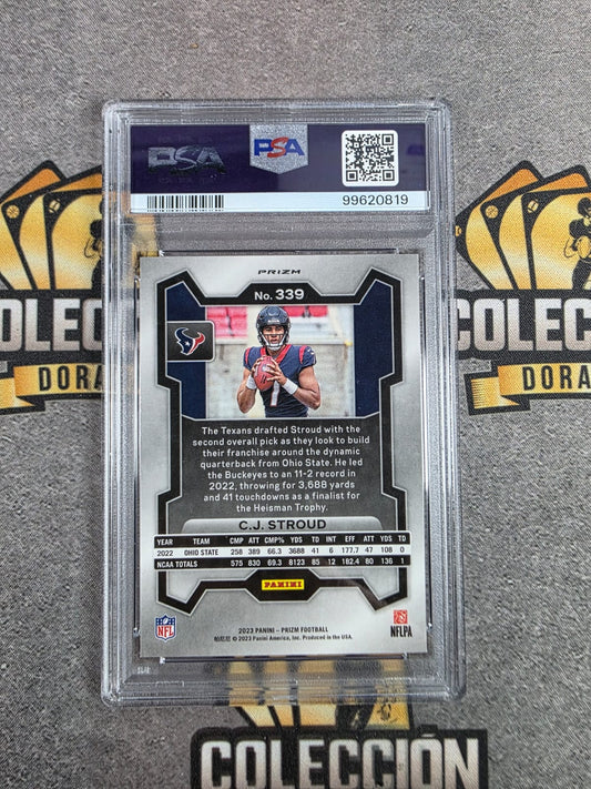 2023 Prizm CJ Stroud Disco Prizm PSA 9