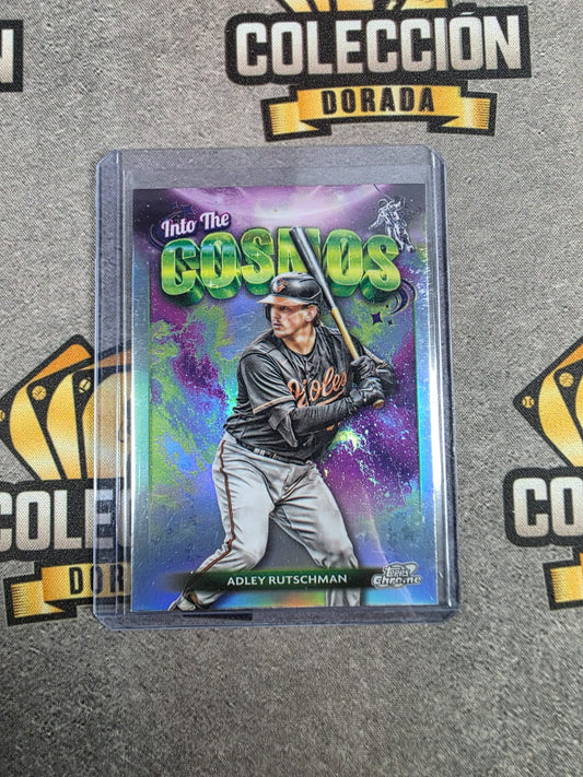 2024 Topps Chrome Cosmic Adley Rutschman RC #ITC-1 Into The Cosmos Orioles