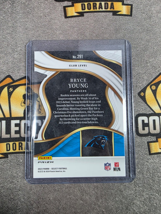 2023 Panini Select Bryce Young Club Level Red Blue Prizm Die-Cut Rookie RC #291