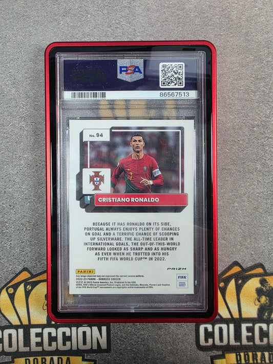 2022-23 Donruss Fifa Cristiano Ronaldo Optic-Photon PSA 10