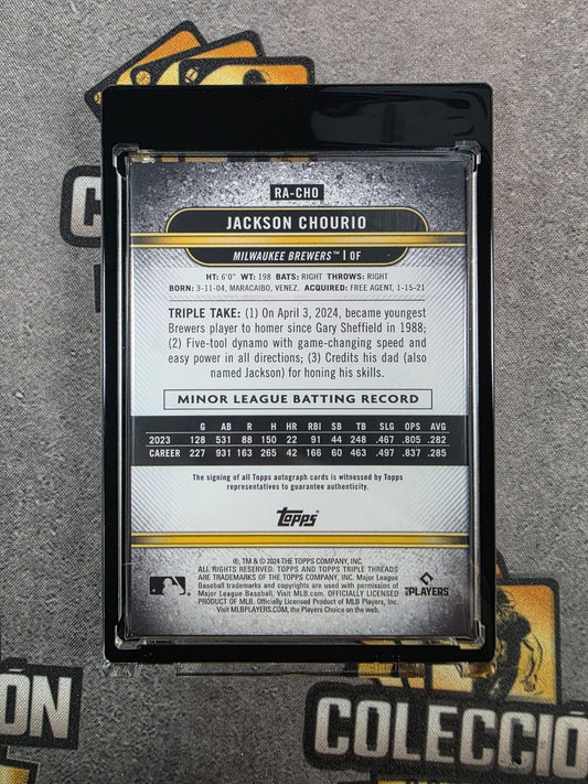 2024 Triple Threads Jackson Chourio Auto /199