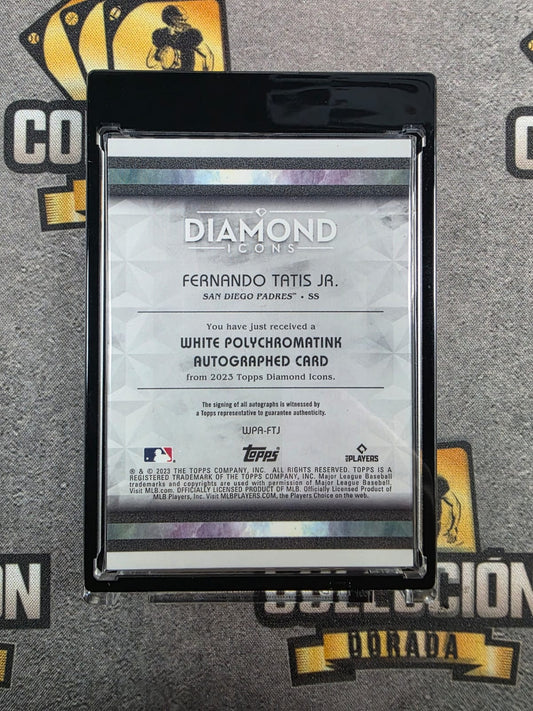 2023 Diamond Icons Fernando Tatis White Polychromatink Autographed /10