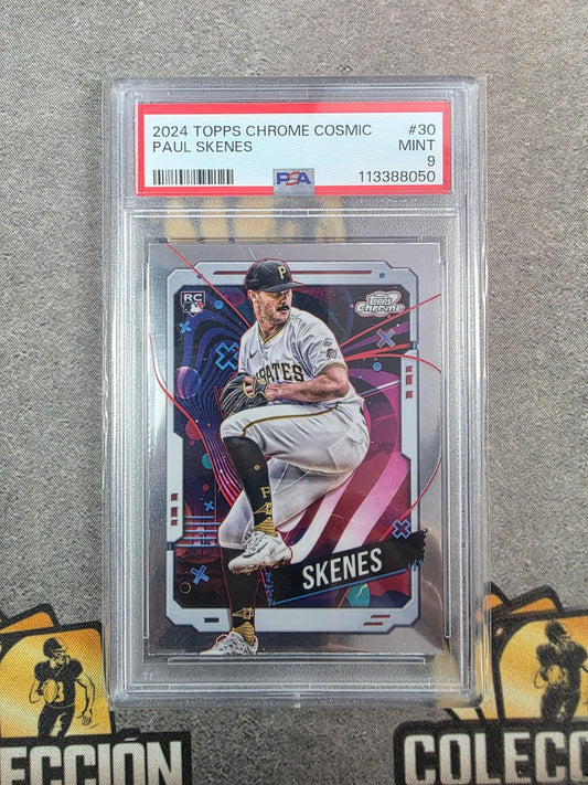 2024 Topps Chrome Cosmic Paul Skenes PSA9