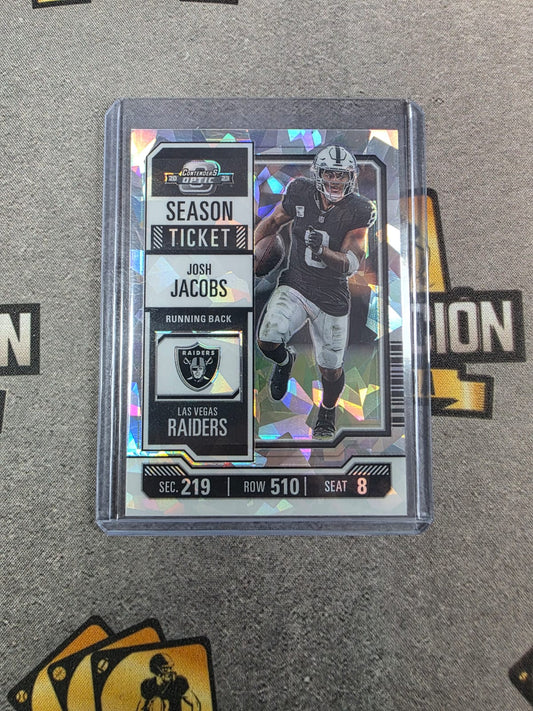 2023 Contender Optic Josh Jacobs Cracked Iced /22