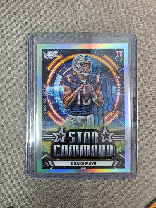 2024 Topps Drake Maye Star Command Refractor