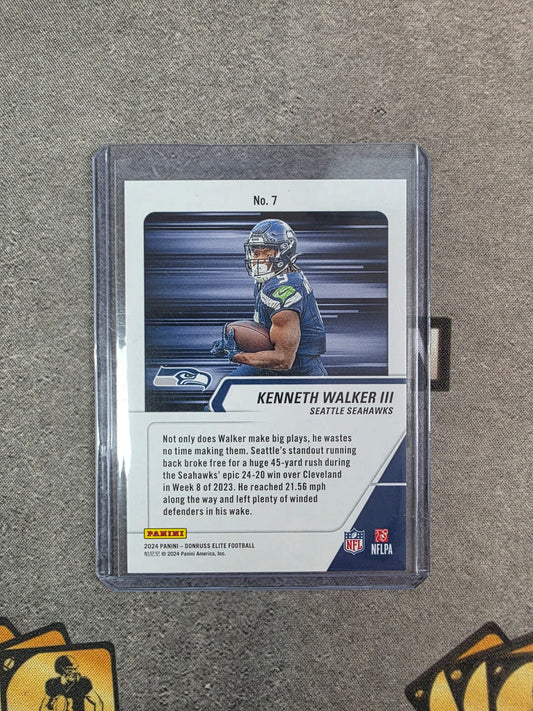 2024 Donruss Elite Kenneth Walker Full Throttle /349