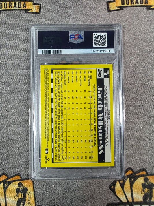 2025 Topps Silver Pack Jacob Wilson RC #16 35th Anniversary PSA 9