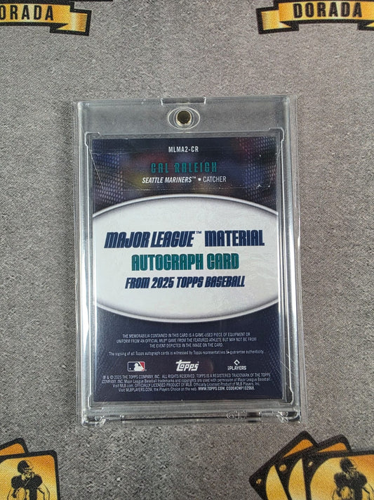 Cal Raleigh 2025 Topps Series 2 #MLMA2-CR Major League Material Auto /50