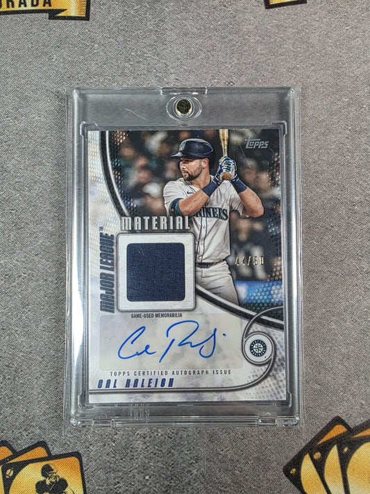 Cal Raleigh 2025 Topps Series 2 #MLMA2-CR Major League Material Auto /50