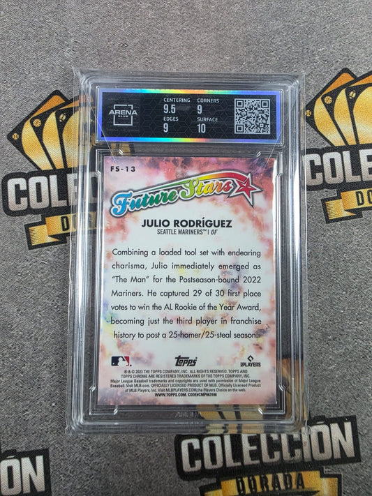 2023 Topps Chrome Julio Rodriguez Future Stars Arena Club 9.5