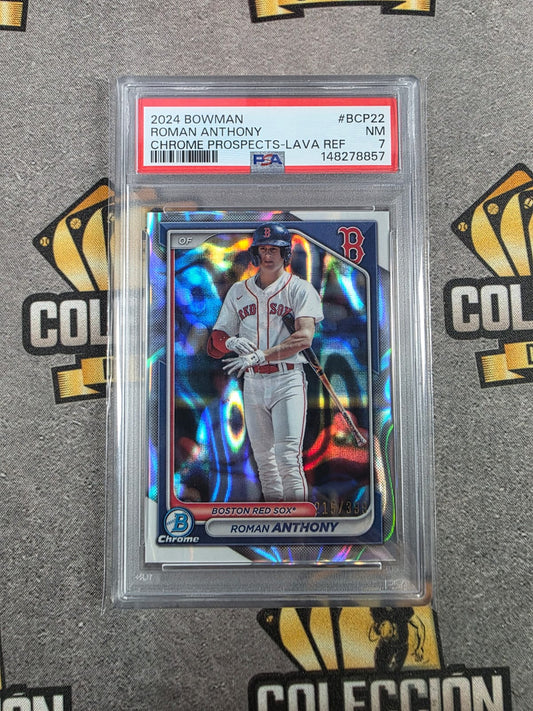 2024 Bowman Roman Anthony Chrome Prospects-Lava PSA 7