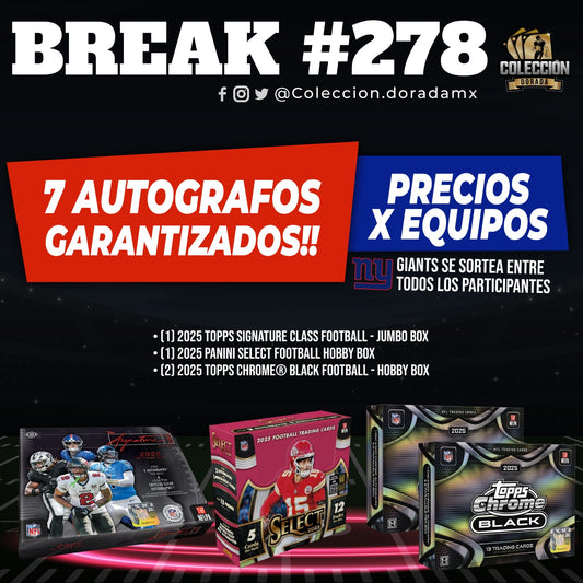 Break 278! 7 Autografos Garantizados!