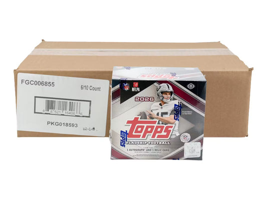 2026 Topps Football Hobby Jumbo 6-Box Case