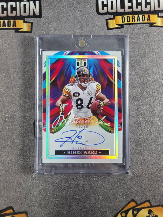 2023 Impeccable Football Hines Ward On-Card Masterstrokes Auto SP # /25