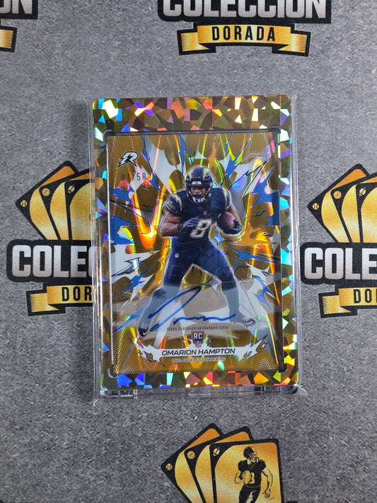 2025 Topps Resurgence- Omarion Hampton Gold Surge Auto RC /50