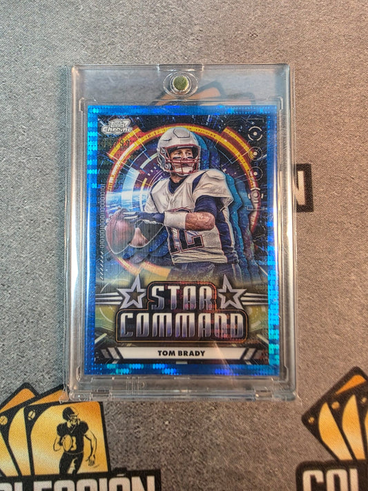 2024 Topps Chrome Cosmic Tom Brady Star Command #SC-16 Patriots Blue /99