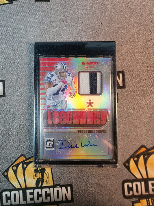 2024 Panini Optic DEMARCUS WARE DALLAS COWBOYS /25 SICK 2 COLOR PATCH AUTO!!