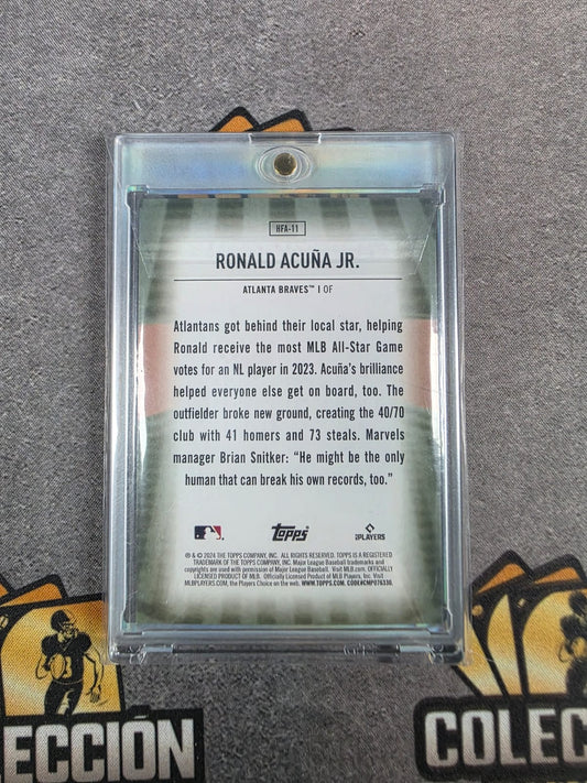 2024 Topps Ronald Acuña Jr Home Field Advantage Case Hit #HFA-11 Braves