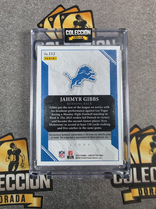 2023 Panini Limited Rookie RC Patch Jahmyr Gibbs /199