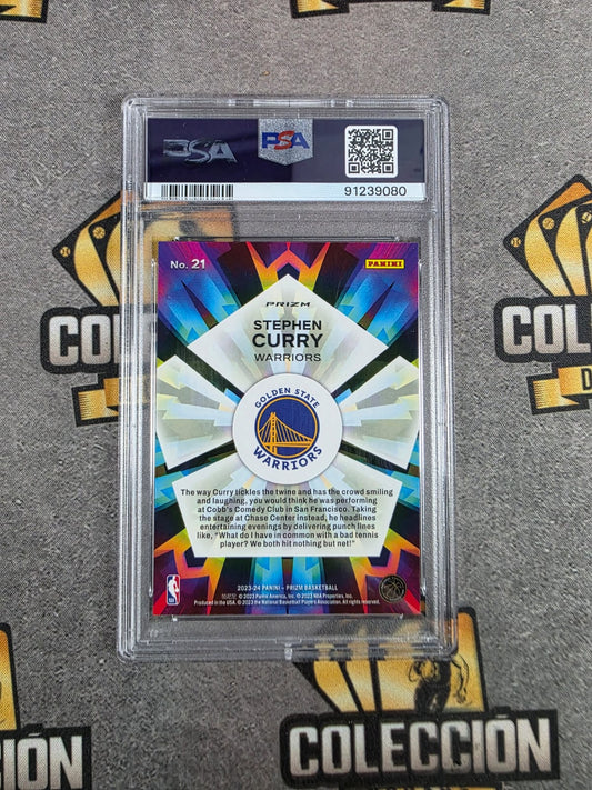 2023 Prizm Stephen Curry Kaleidoscopic-silver PSA 9