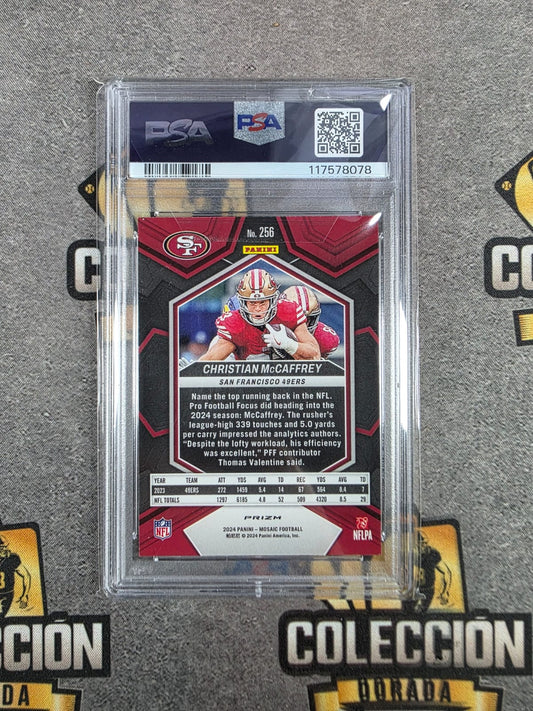 2024 Mosaic Christian McCafrey Honeycomb National Pride PSA 9