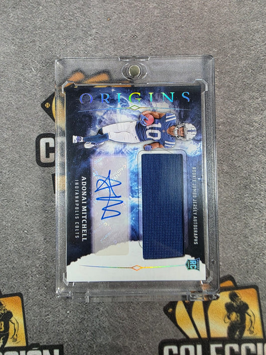 2024 Origins Adonai Mitchell #RJA-AMI Rookie Patch Auto Jumbo RPA Colts RC