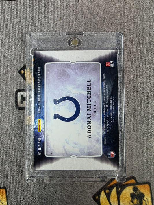 2024 Origins Adonai Mitchell #RJA-AMI Rookie Patch Auto Jumbo RPA Colts RC