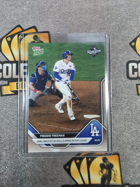2025 Topps NOW Freddie Freeman World Series Game 3 Walk-Off HR Classic #908