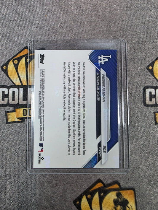 2025 Topps NOW Freddie Freeman World Series Game 3 Walk-Off HR Classic #908