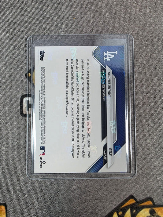 2025 Topps Now 903 Dodgers Shohei Ohtani World Series 3rd Multi HR Game