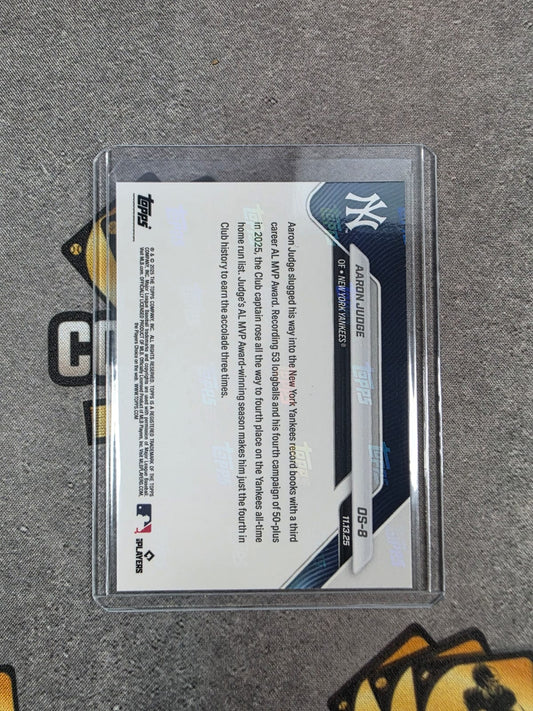 2025 Topps Now OS-8 Aaron Judge AL MVP