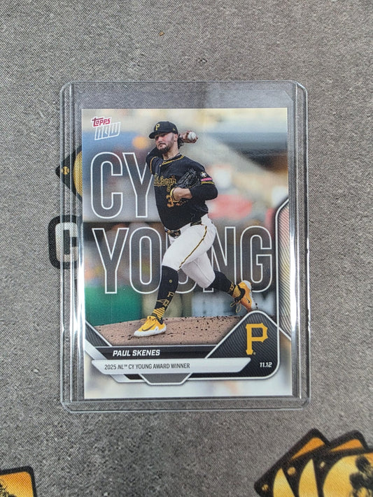 2025 MLB Topps Now Paul Skenes #OS-4 Cy Young Card Pittsburg Pirates