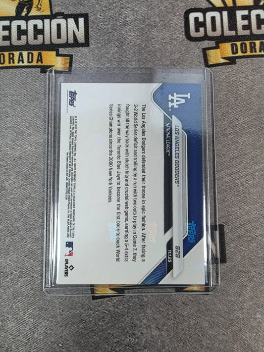 Los Angeles Dodgers World Series Champions 2025 MLB Topps NOW Card 929