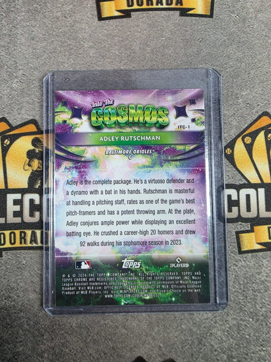2024 Topps Chrome Cosmic Adley Rutschman RC #ITC-1 Into The Cosmos Orioles