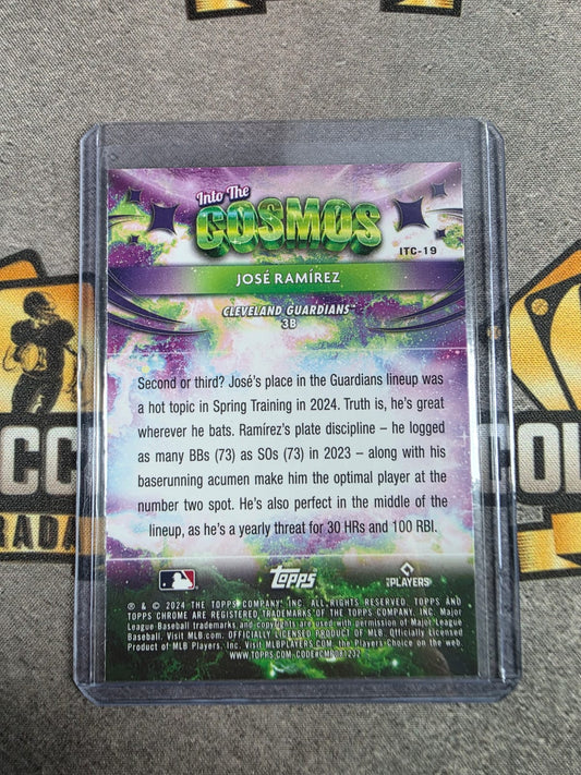 2024 Topps Cosmic Chrome Jose Ramirez Into the Cosmos #ITC-19 Guardians
