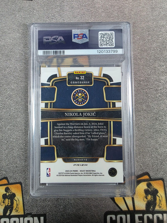 2023 Select Nikola Jokic Blue Cracked Ice PSA 9