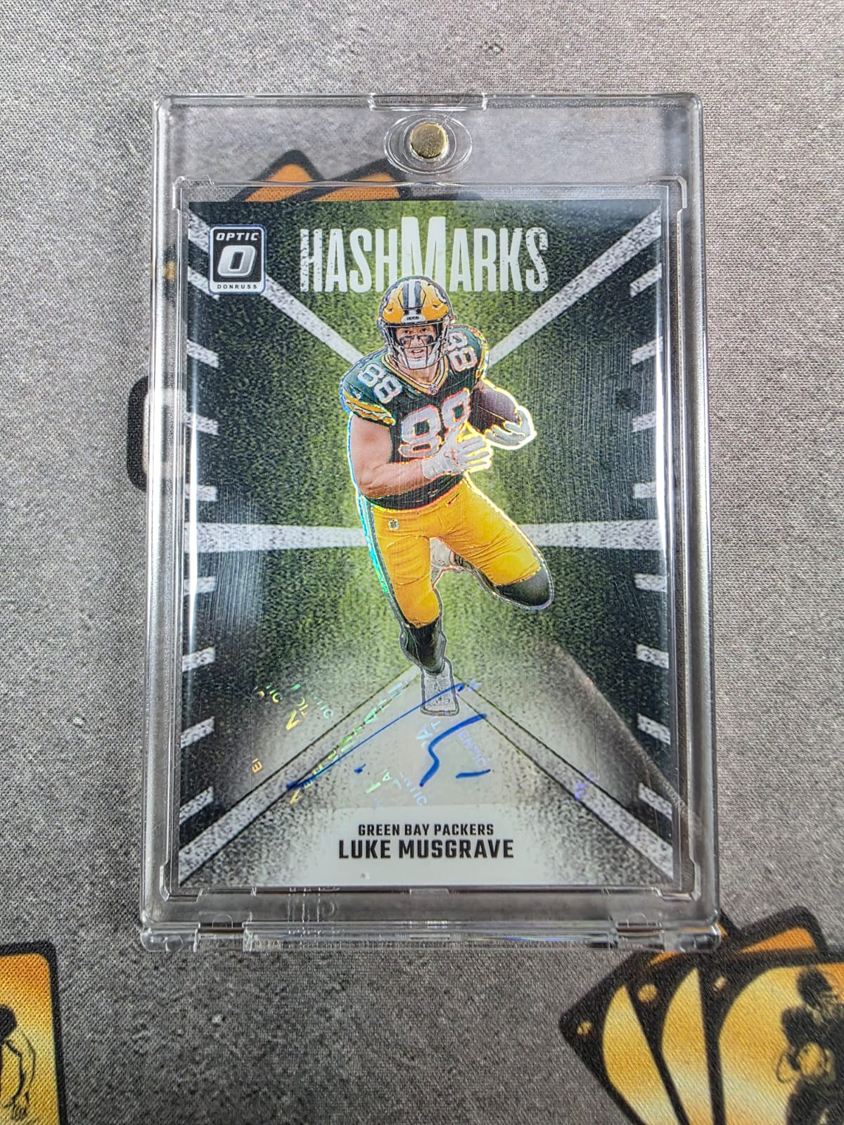 2024 Donruss Optic Luke Musgrave Hashmarks Auto – Colección Dorada