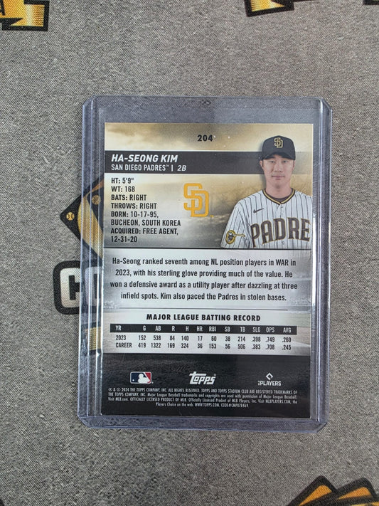 2024 Stadium Club Ha-Seong Kim Gold Minted Refractor