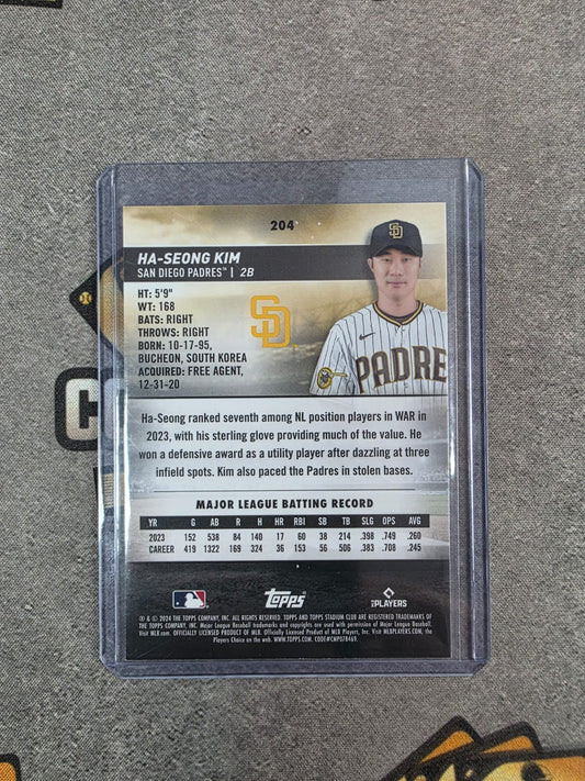 2025 Stadium Club Ha-Seong Kim Yellow Refractor