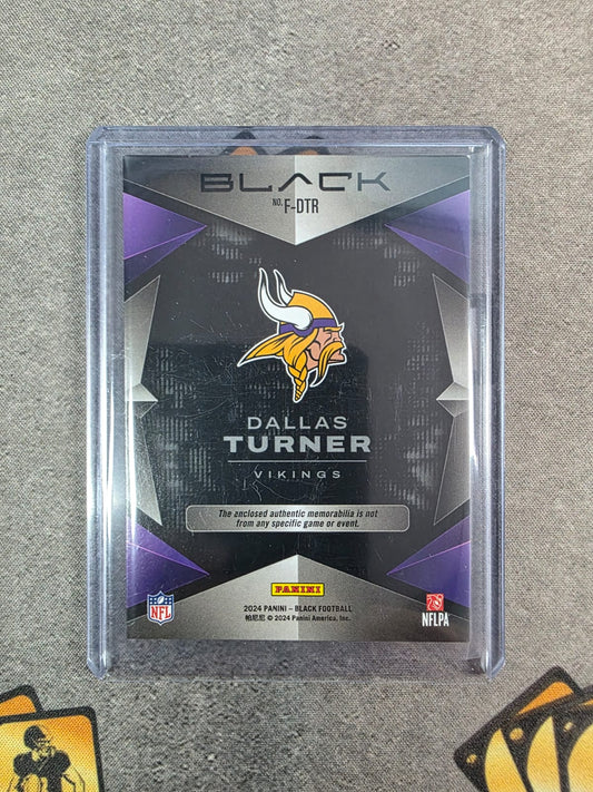2024 Black Dallas Turner Patch /199