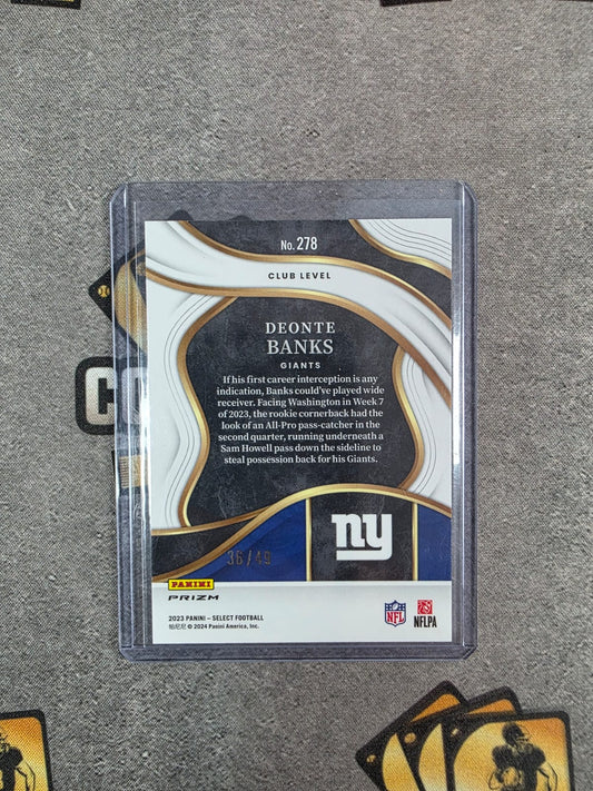 2023 Select Deonte Banks Club Level /49