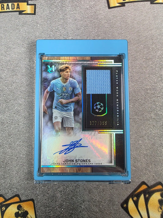 2023/24 Topps Museum UEFA CC Autograph Relic John Stones /199