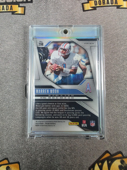 Warren Moon - 2024 Panini Prizm - Silver Prizm Auto
