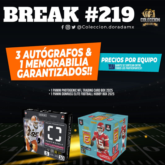 Break 219 Photogenic!