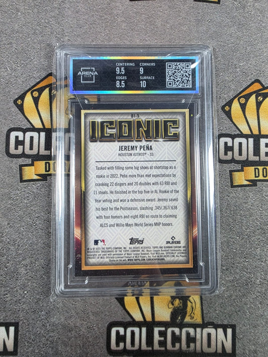 2023 Bowman Chrome Jeremy Peña Iconic Arena Club 9
