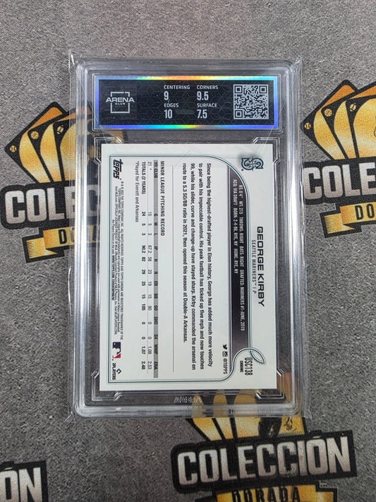 2022 Topps Chrome Update George Kirby Purple Refractot Arena Club 8